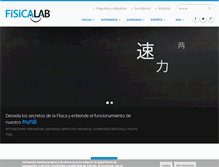 Tablet Screenshot of fisicalab.com